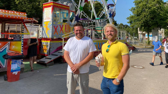 Marco Lange, Präsident des #Schaustellerverbandes Schleswig-Holstein, im Gespräch mit Dennys Bornhöft 