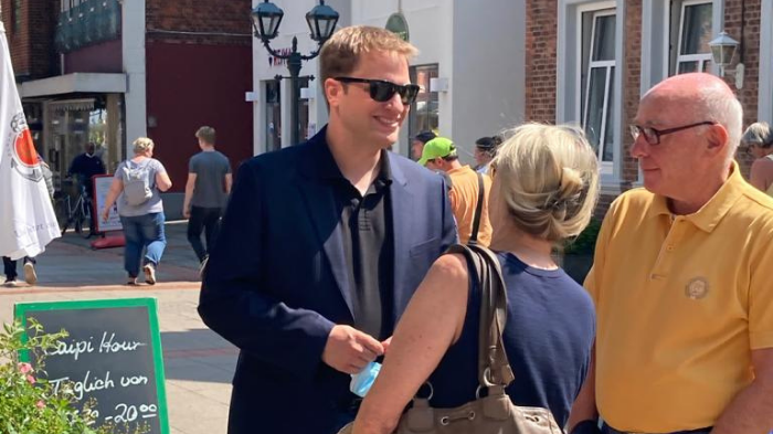 Christopher Vogt unterwegs in Wyk auf Föhr