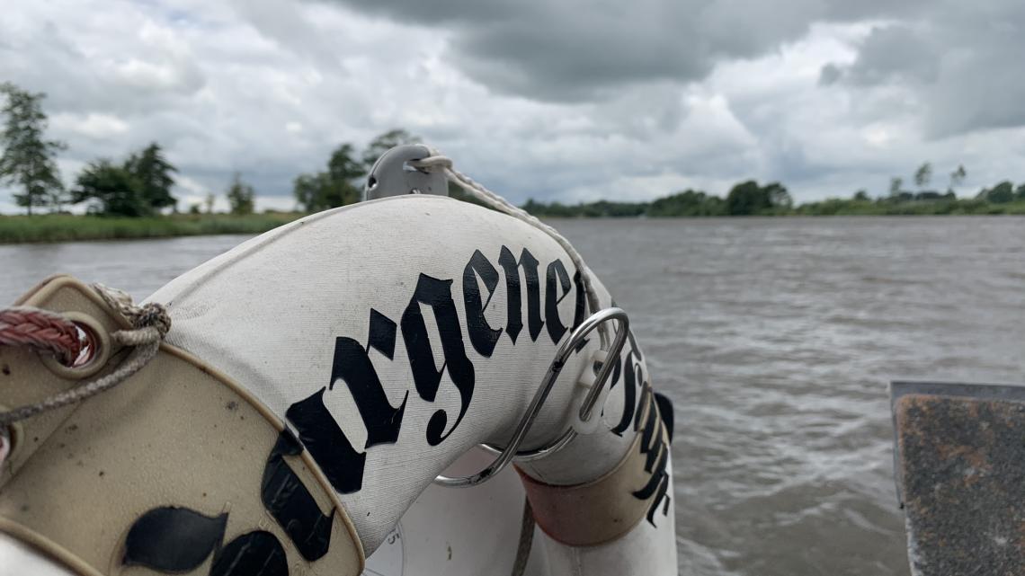 Rettungsring der Bargener Fähre