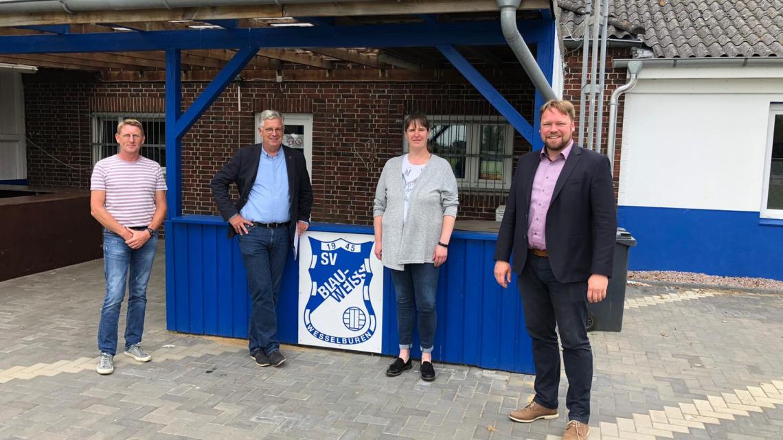 Jörg Hansen und Oliver Kumbartzky beim SV Blau-Weiß Wesselburen