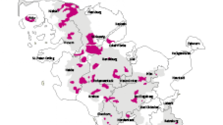 Nitratkulisse in Schleswig-Holstein nach  alter und neuer Berechnungsbasis