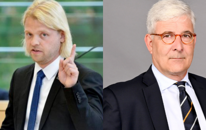gesundheitspolitischer Sprecher der FDP-Landtagsfraktion, Dennys Bornhöft und der Sprecher für Innen und Recht, Jan Marcus Rossa