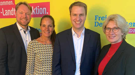 Fraktionsvorstand: Oliver Kumbartzky, Annabell Krämer, Christopher Vogt, Anita Klahn